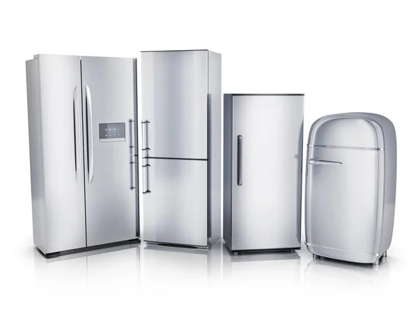 Рядок еволюції холодильного — стокове фото