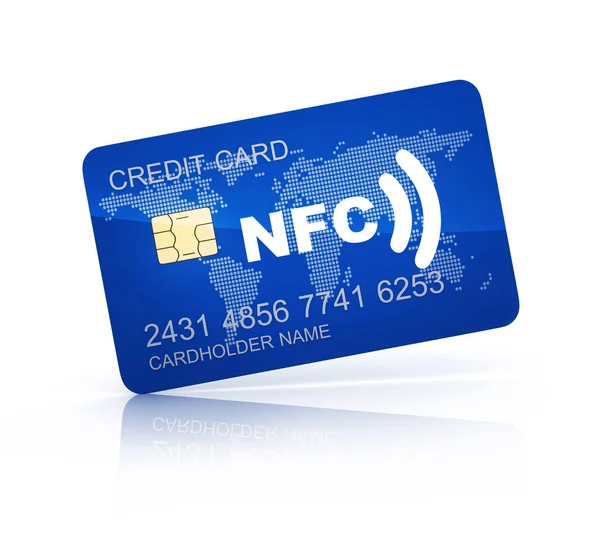 Tarjeta de crédito y NFC —  Fotos de Stock