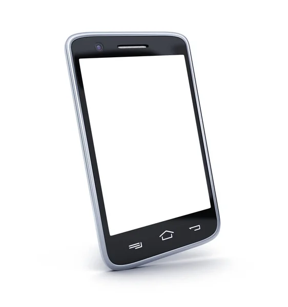Phone and white screen — Stock Photo, Image