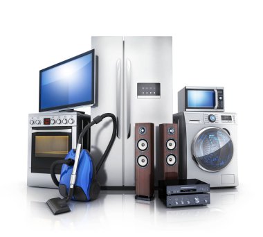 Consumer and home electronics clipart