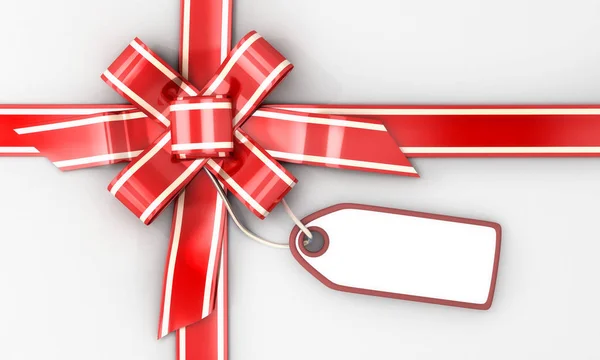 Gift bow on white background — Stock Photo, Image