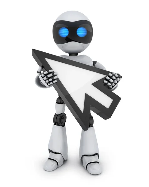 Robot y cursor —  Fotos de Stock