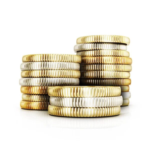 Veel gouden coints — Stockfoto