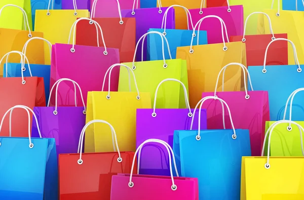 Molti shopping bag — Foto Stock