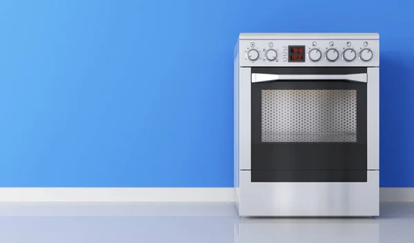 Modern stainless stove — Stock Photo, Image