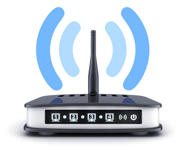 Símbolo do transmissor Wi-fi — Fotografia de Stock