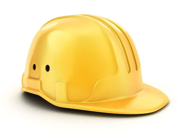 Trabalhador capacete amarelo — Fotografia de Stock