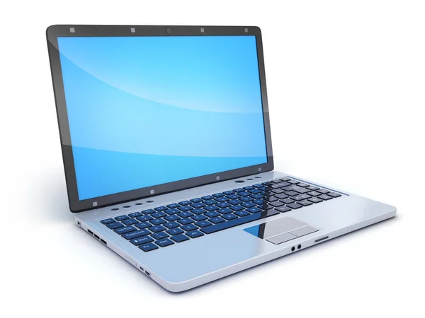Laptop Cgi na bílém pozadí — Stock fotografie