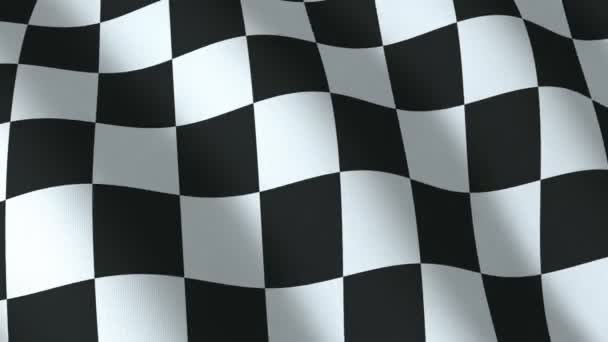 Checkered flag, seamless loop — Stock Video