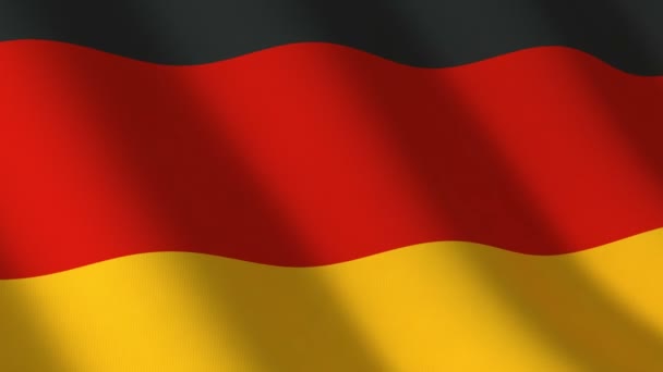 Flagge Deutschland, nahtlose Schleife — Stockvideo