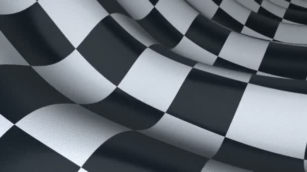Checkered sport flag, seamless loop. — Stock Video