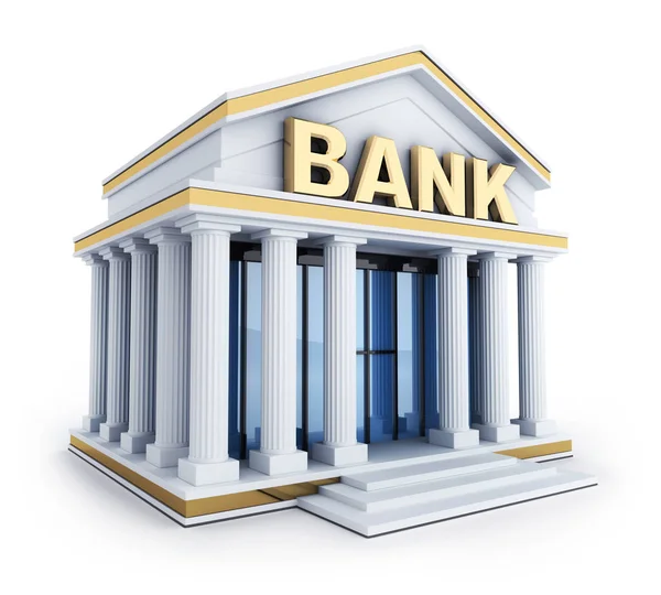 Bank klein bauen — Stockfoto