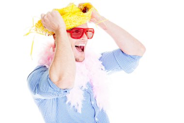 Çılgın genç parti adam - Photo Booth fotoğraf