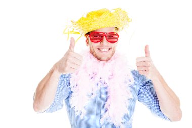Çılgın genç parti adam - Photo Booth fotoğraf