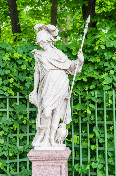 Anticient statue in Summer garden in Saint-Petersburg — Stock Photo, Image