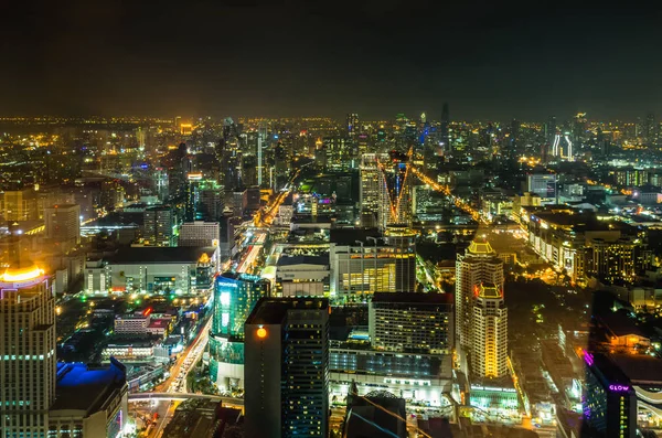 Bangkok ciudad en el crepúsculo — Foto de Stock