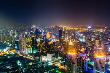 Bangkok şehir alacakaranlıkta