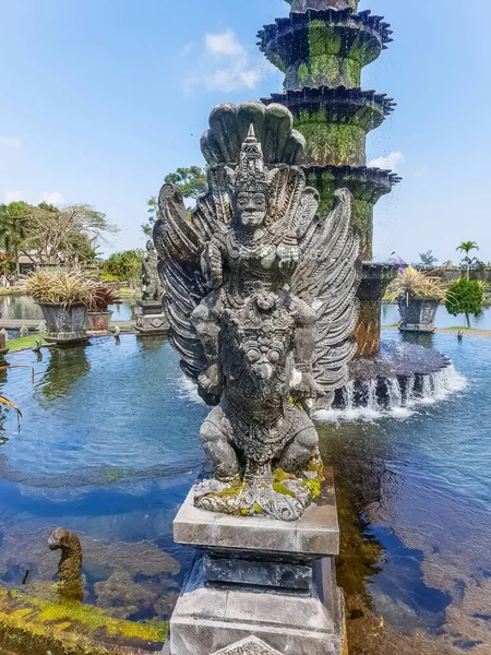 Detailní Pohled Sochu Chrámu Tirta Gangga Bali Indonésie — Stock fotografie
