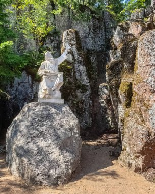 Vainamainen heykelinin Vyborg, Rusya 'daki Monrepo parkındaki görüntüsü