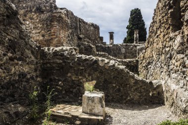 Pompeii şehri 79bc içinde Vezüv Yanardağı ve patlama tarafından yok. Antik kalıntıları ve vulcano yakınındaki Napoli, İtalya