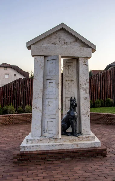 Local Attraction Statue Tomb Roman Soldier Musiem Roman Settlements Region — Stock Photo, Image