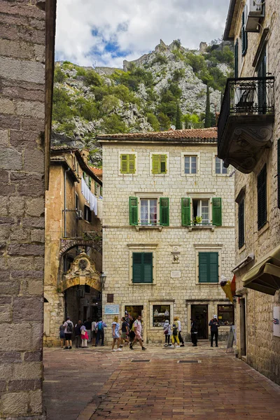 Montenegró Kotor 2019 Október Kotor Városa Öreg Kotor Utcái Unesco — Stock Fotó