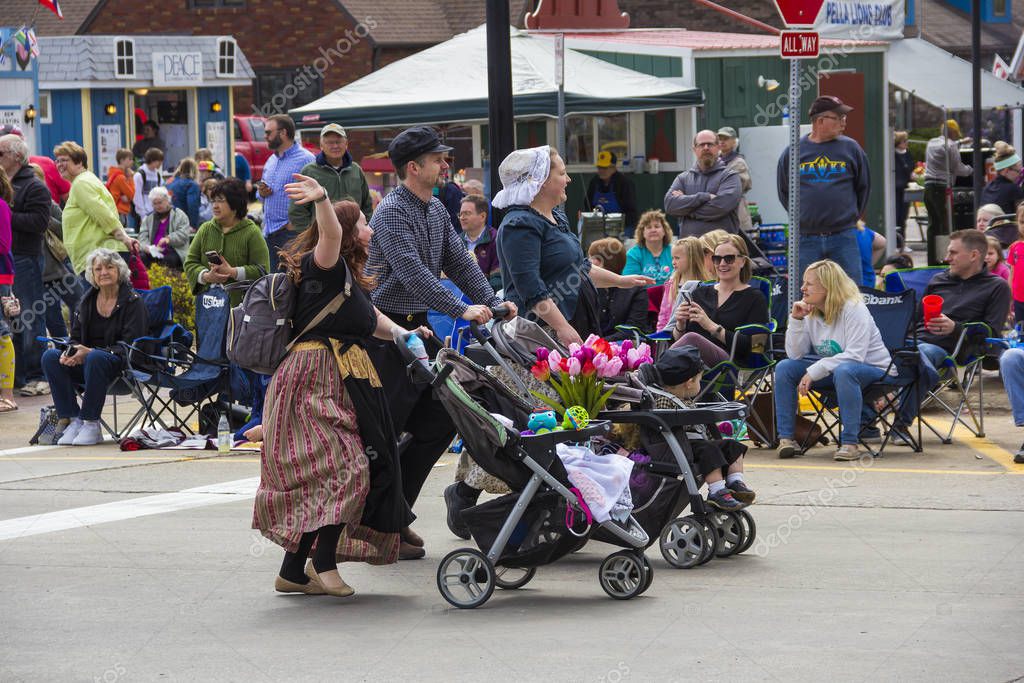 2 de mayo de 2019, Pella, Iowa, EE.UU. Tulip Time Festival Desfile de