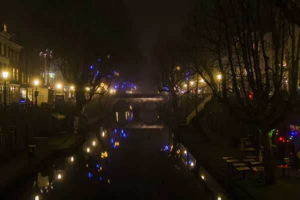 Utrecht Paesi Bassi Gennaio 2020 Ponte Pietra Doppio Arco Sul — Foto Stock