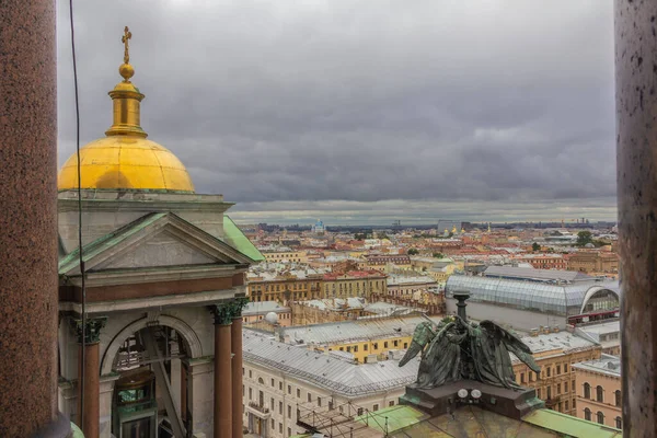 Vista Dal Colonnato Della Cattedrale Sant Isacco San Pietroburgo Russia — Foto Stock