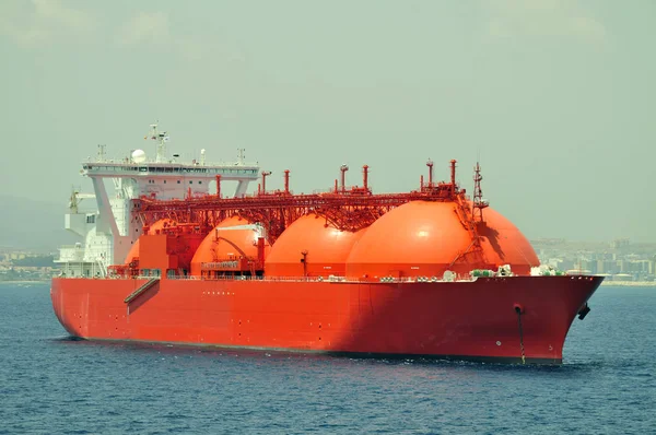 Navio petroleiro a gás GNL — Fotografia de Stock
