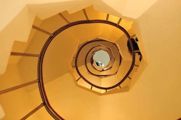 Spiral stairs view