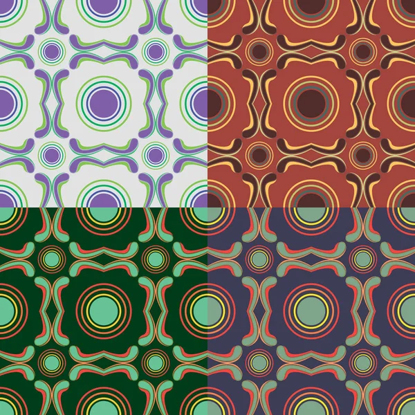 Conjunto de patrones sin costura vector — Archivo Imágenes Vectoriales