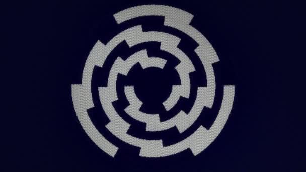 Vidéo animation bleu tricot textile 