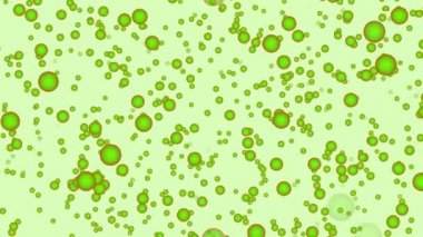 Yeşil zemin üzerine yeşil topları