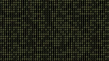 Soyut animasyon dizi bir ve sıfır