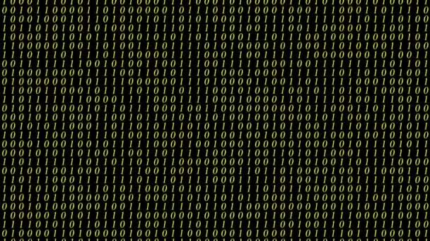 Abstrakta animerade uppsättning av ett och noll — Stockvideo