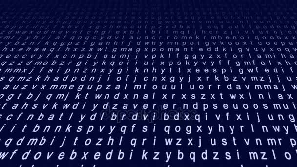 Ensemble de lettres abstraites animées 