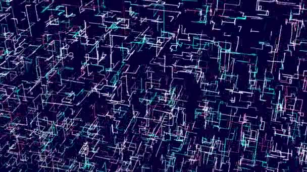 Fondo abstracto animado azul — Vídeo de stock