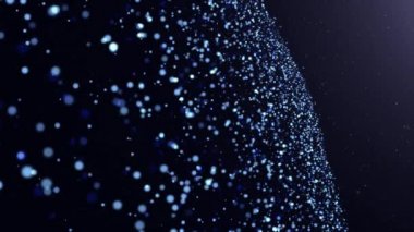 Soyut fütüristik alan animasyon