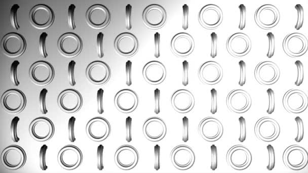 Composition abstraite animée avec rondelles 