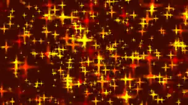 Red and yellow stars — Stock Video
