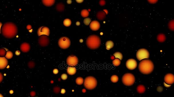 Animated abstract computer background with balls — Stock Video