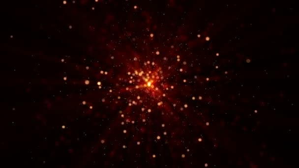 Fond d'ordinateur abstrait animé avec explosion 