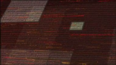 Soyut bilgisayar animasyon fraktal sesler ile