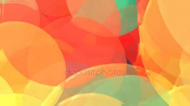 Renkli daireler ile soyut animasyon