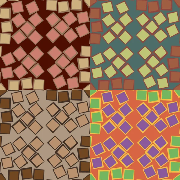 不規則な正方形のシームレス パターン — ストックベクタ