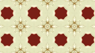 Sonları döngü Animasyonlu kaleydoskop desen