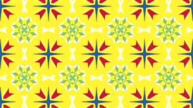 Sonları döngü Animasyonlu kaleydoskop desen