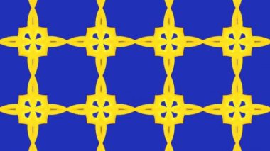 Sonları döngü Animasyonlu kaleydoskop desen