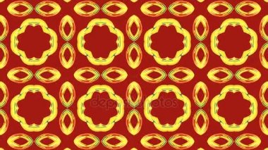 Sonları döngü Animasyonlu kaleydoskop desen